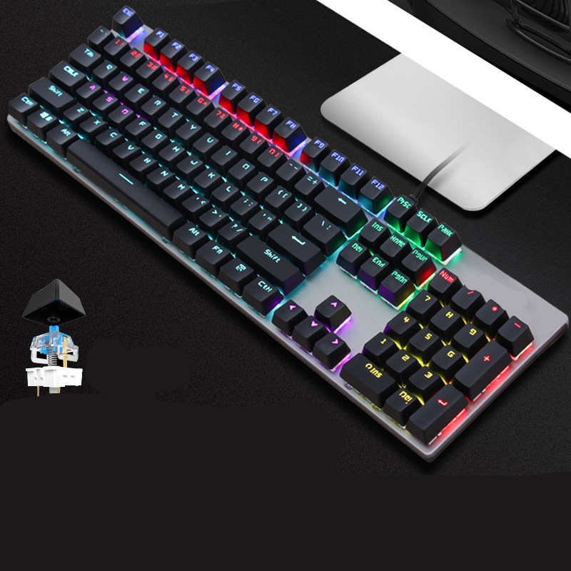 GK410 Wired Mechanical Keyboard Green Switch Desktop Computer