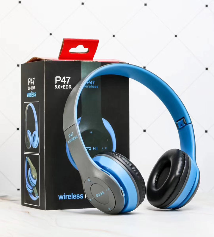 Foldable Bluetooth Stereo Headphones With Mic And USB Adapter