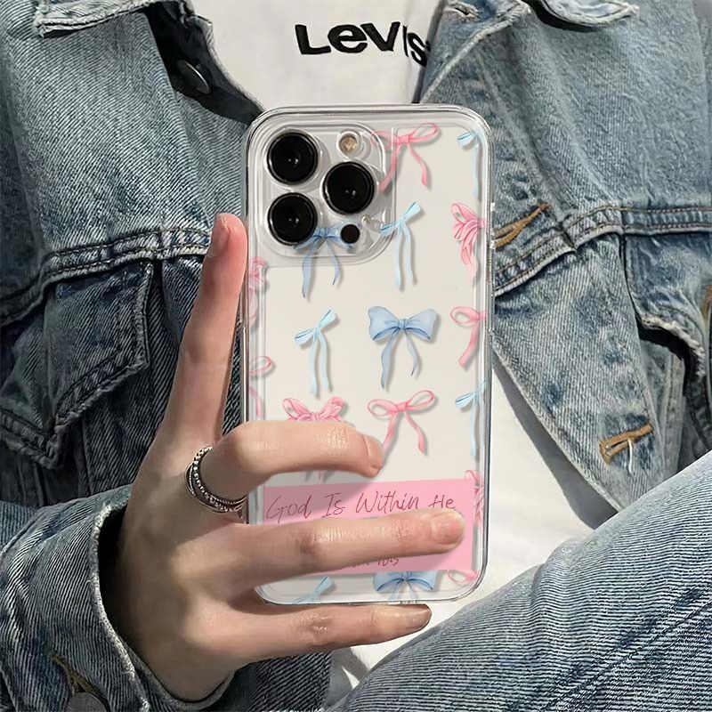 Bow Shape English Style Phone Case