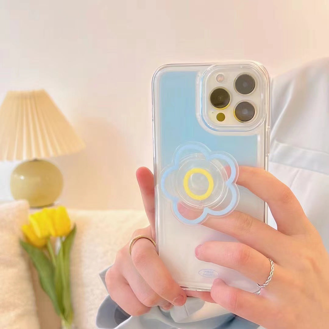 Gradient Blue Phone Case With Stand Bracket
