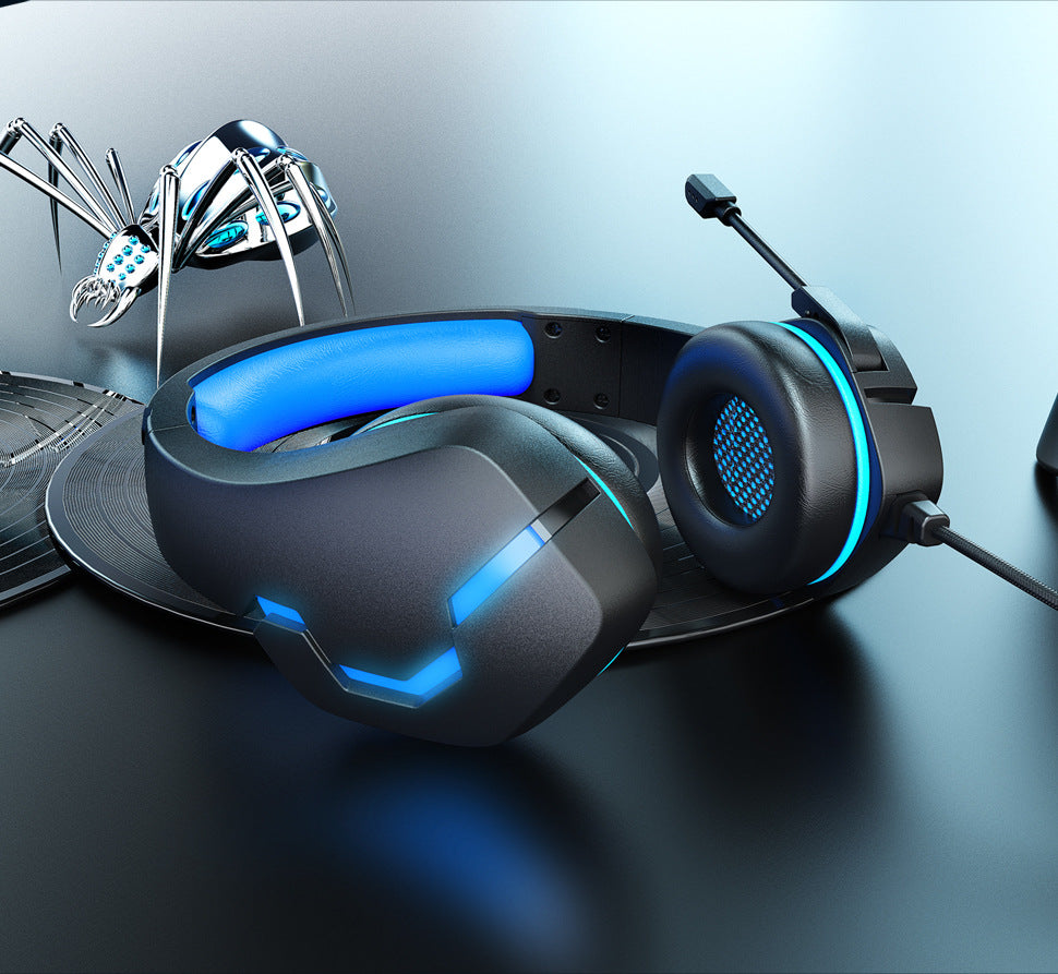 J10 Wired Gaming Headset With Mic LED Lights And Volume Control