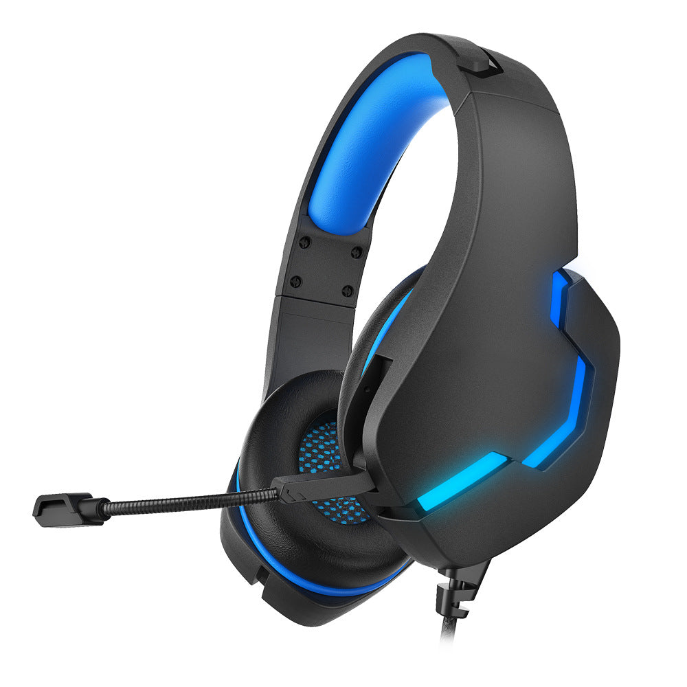J10 Wired Gaming Headset With Mic LED Lights And Volume Control